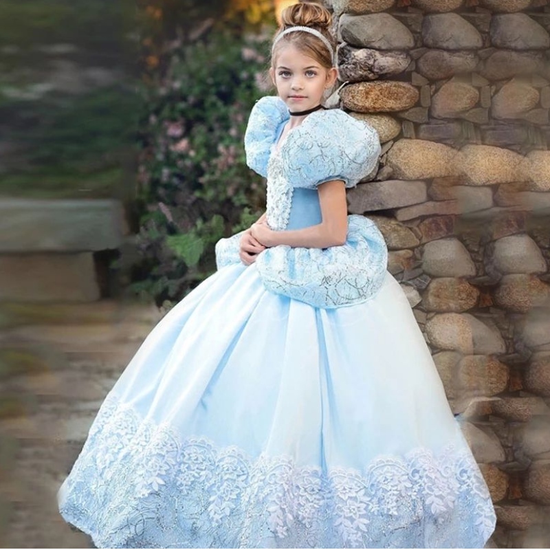 Snow White Girls Princess Costume for Kids Carnival Party Children Abbigliamento ragazze Cosplay vestita