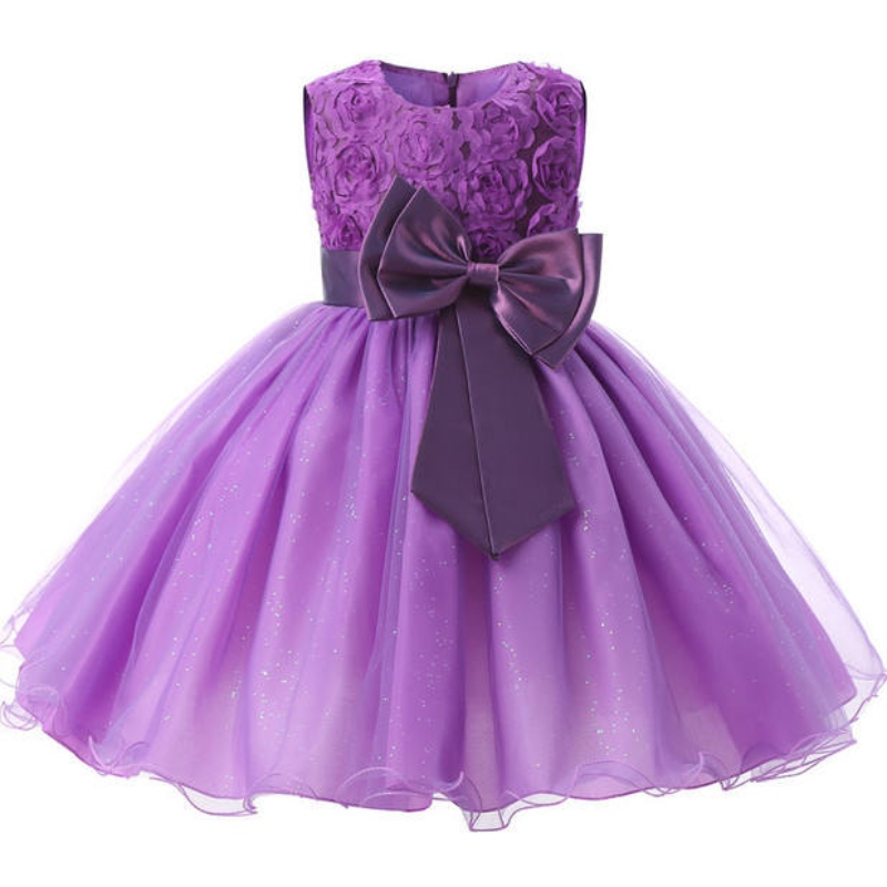 Girls Princess Dress for Kids Wedding Birthday Party Elegante abito da ballo da ballo da ballo da damigella d'onore abiti da paillettes formali da paillettes