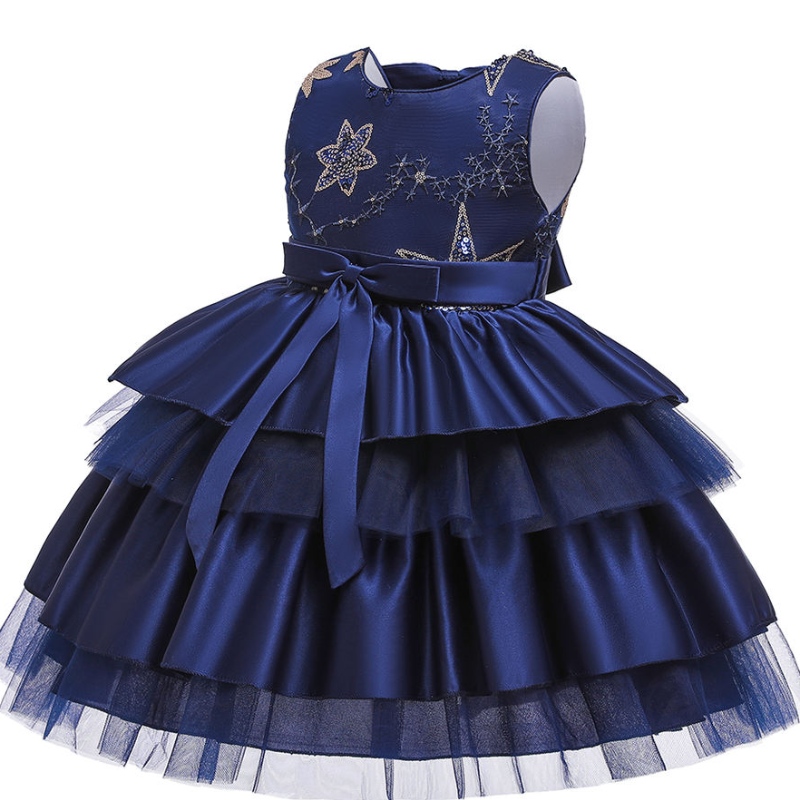 Baige Luxury Princess Sleeveless Dress Kids Ball Abito da ballo Fancy Birthday Party Costume