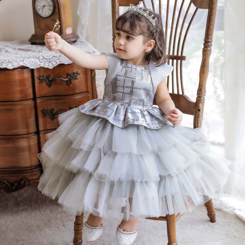 Baige Children First Birthday Dress Baby Girl Baptism Dresses Princess First Party Abito TutU