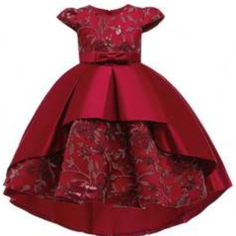 BAIGE Abito estivo di alta qualità per bambini Wear Flower Girl Western Party Formale Traileing Birthday Dress T5170