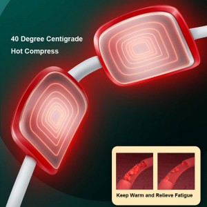 Massager del collo di impulso elettrico portatile per sollievo dal dolore, massaggio al collo intelligente con massaggiatore del punto di innesco di calore