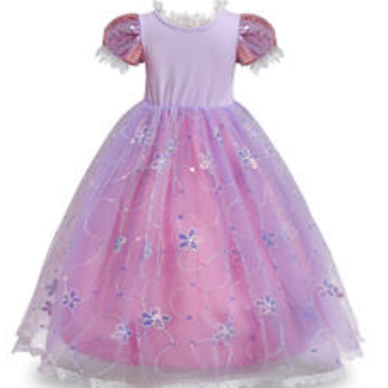 Girl Dress Lace Pace Pace Tangled Tangled Carnival Princess Costume Children Halloween Christmas Party Spot Kids Cosplay
