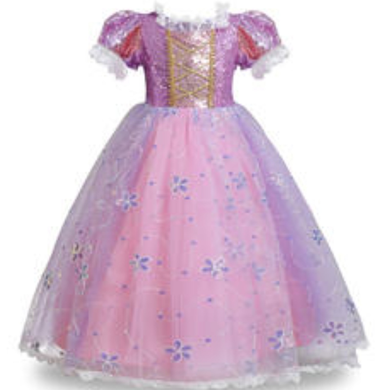 Girl Dress Lace Pace Pace Tangled Tangled Carnival Princess Costume Children Halloween Christmas Party Spot Kids Cosplay