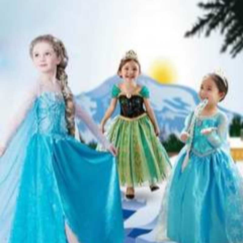 Frozen Elsa Anna Costume Elsa 2 Abito di Halloween Girls \\ 'Abiti con paillettes