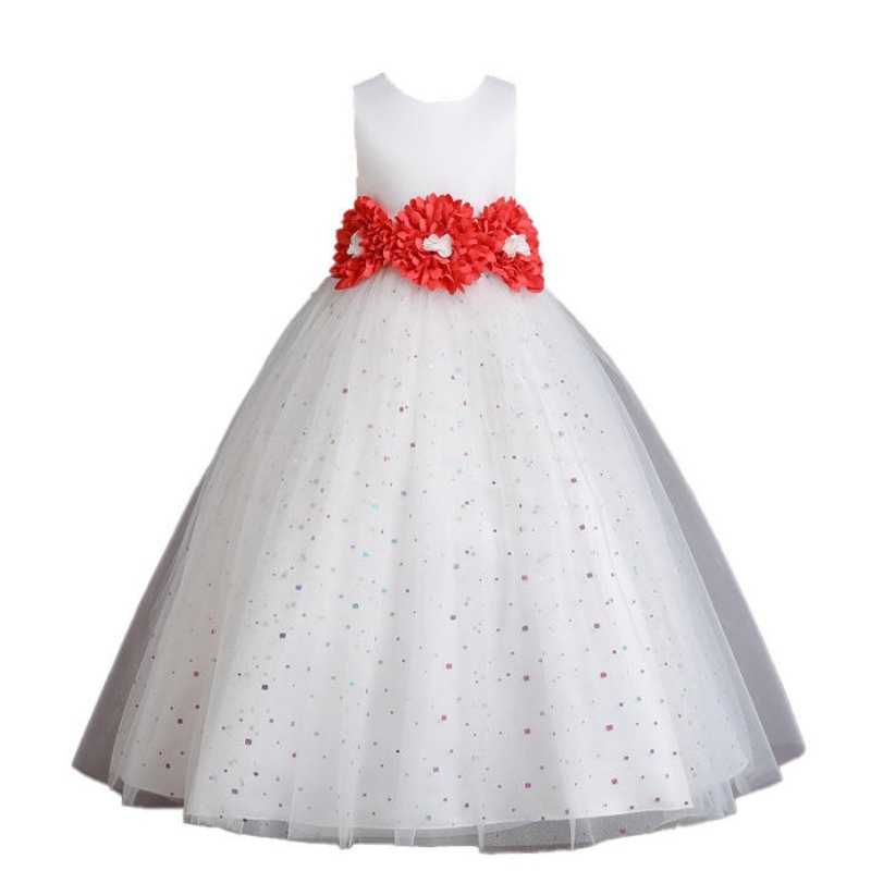 Abito da principessa in pizzo per bambini abiti da matrimonio di compleanno per ragazze abiti da bowknot tutu elegante