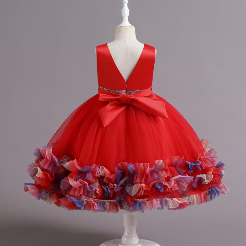 Girl Flower Princess Dress Summer Tutu Christmas Party Dresses for Kids Girls Children COSTUME ABBILITÀ