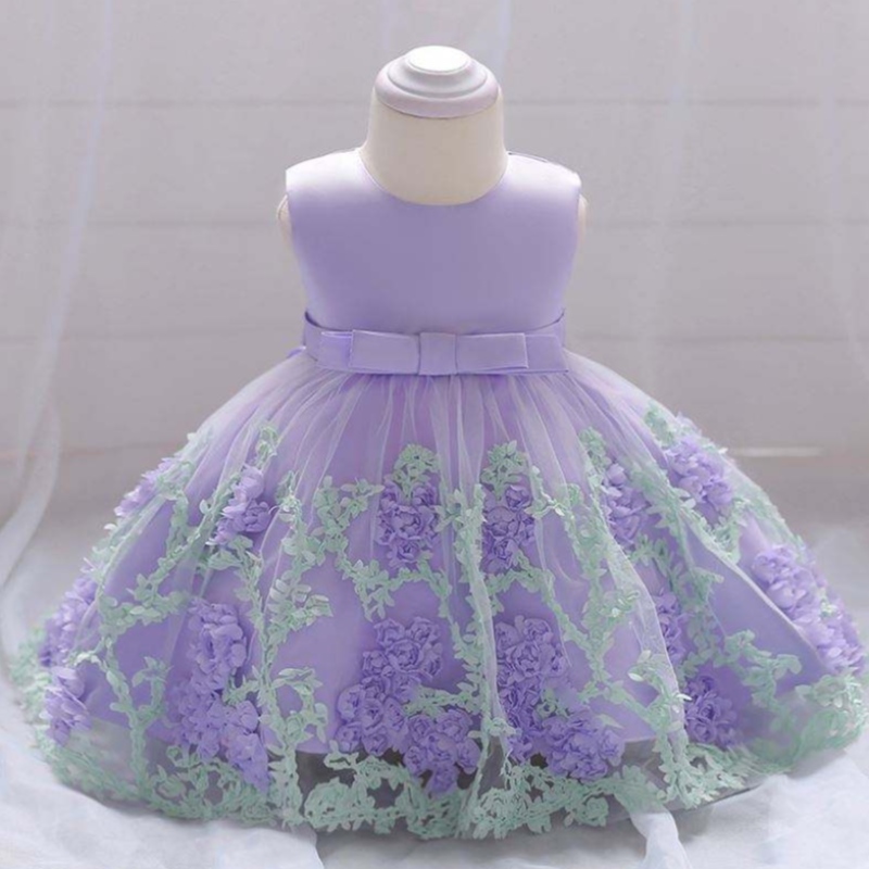 Baige China Factory Direct Price Direct Kids Summer Flower Mini Dress Kids Guements L1845xz