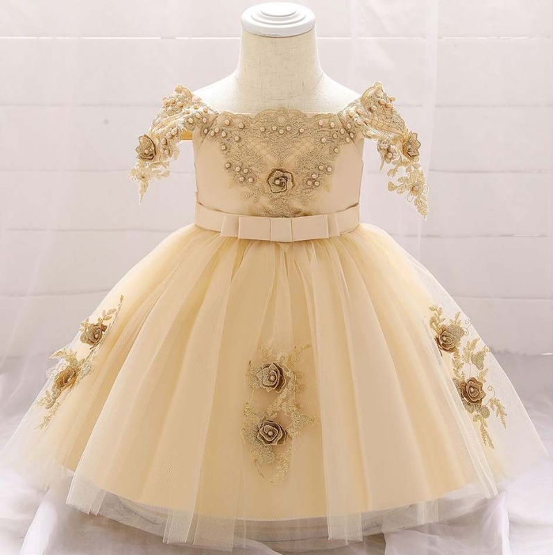 Baige Boutique Summer Kids Abbigliamento per bambini Bambino Birthday Birthday Party Dress L5057XZ