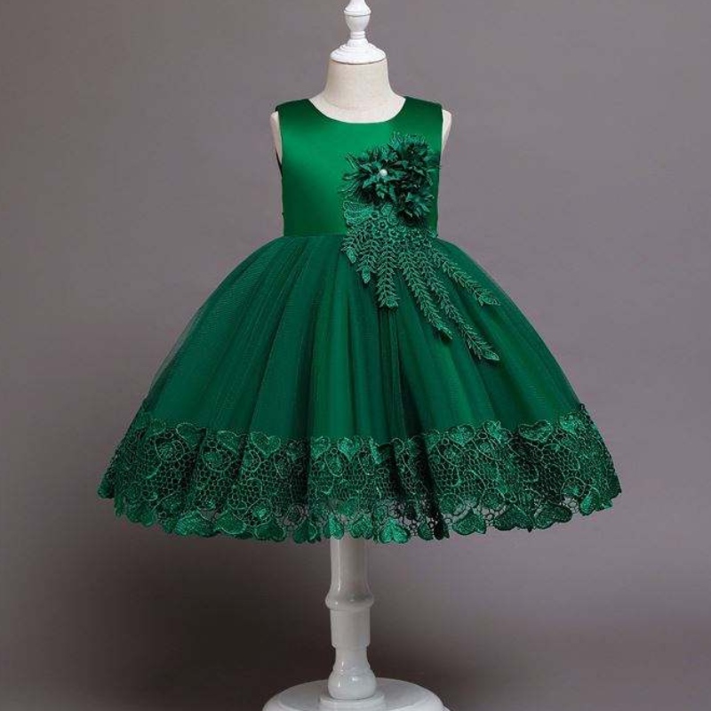 Baige Kids Party Wear Dresss for Girls Kids Party Wear Abites for Girls Abito Design per bambina