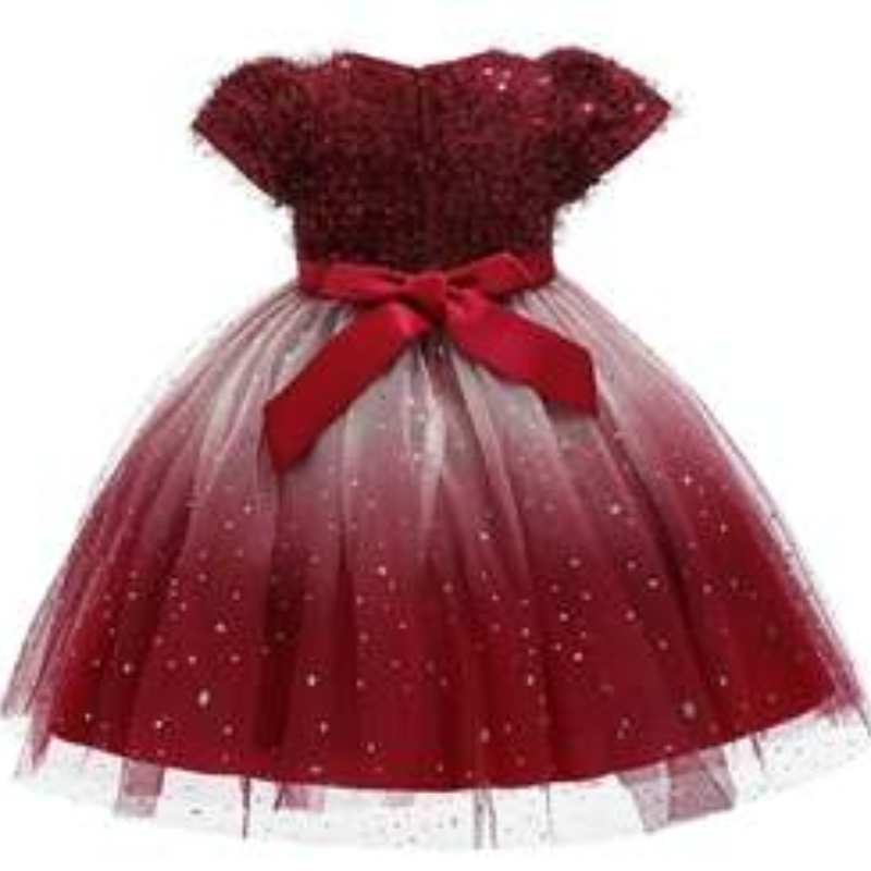 Baige Kids Nuovo stile Formale Ruffles Lace Wedding Party Evening Princess Flower Billy Dress L5161