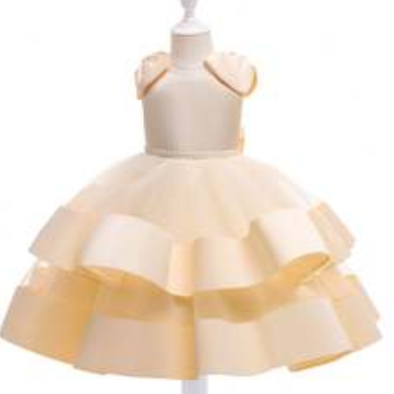 Baige New Collection Clothes Girls Girls Dresses Party Dresses Elegant 3 anni abiti da ballo per bambini