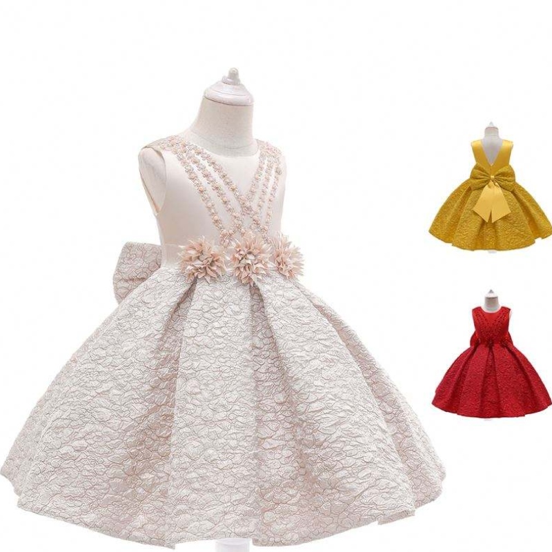 Nuovo arrivo maxi abito maxi arruffato di arrivo abito da bambina per bambini per fiorire&compleanno