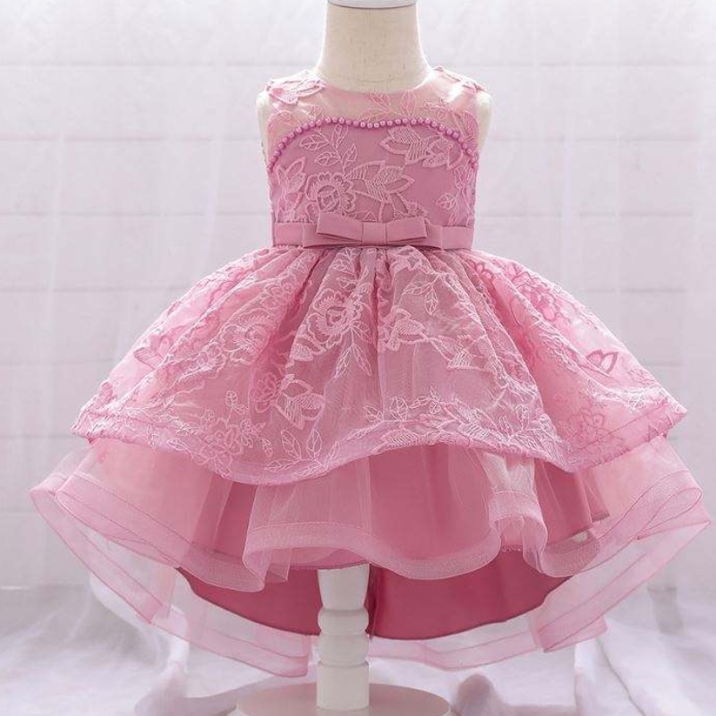 Baige 2021 di buona qualità New Baby Frock Design Bambini per bambini Abito da pista estivo T1939XZ