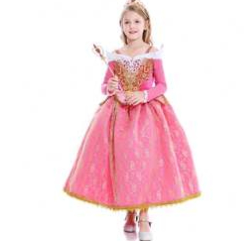 2021 Autumn e inverno New Girl Dress Dreed Sleeping Beauty Princess Aello Lace Dress AL001