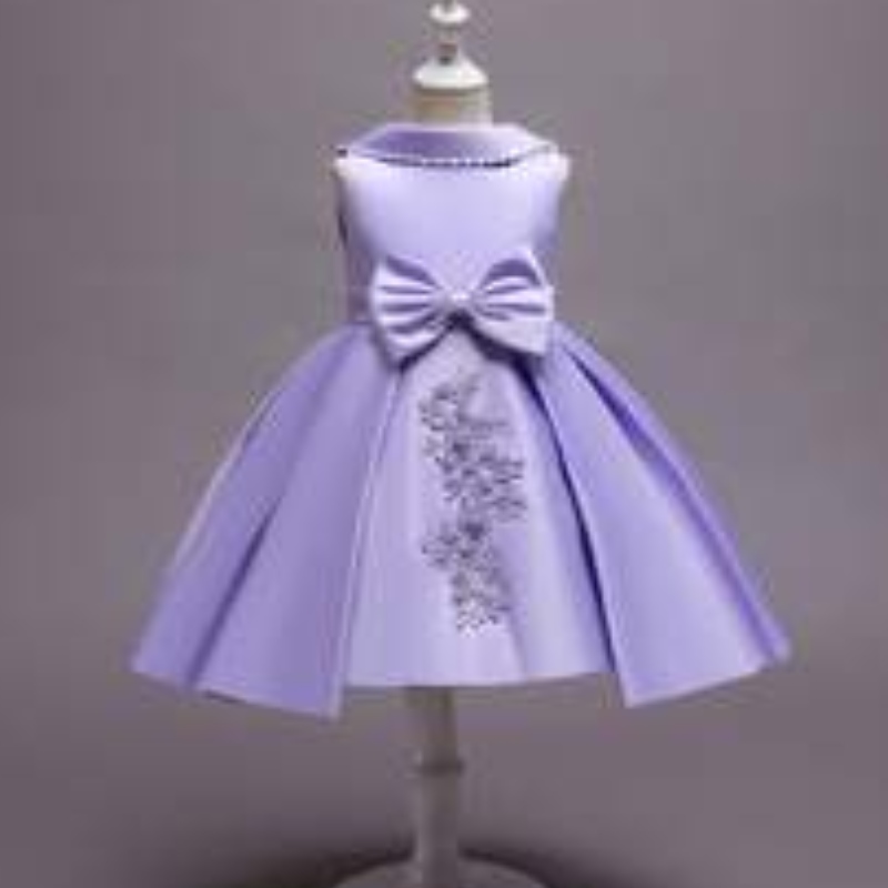 BAIGE Flower Girl Abito da sera Girls Birthday Calfano abito da principessa in stile Western Girl Girl Abito 68040