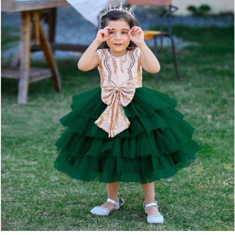 Baige Girls Girls Tulle Dress Fashion Baby Girl Dress Abito da festa carino