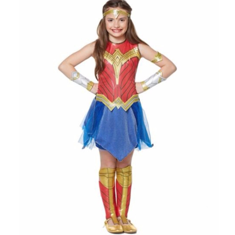 Supereroe Girls Goddess Diana Party Role Play Suit Suit Kids Halloween Of Justice Wonder Girl Cosplay Costume