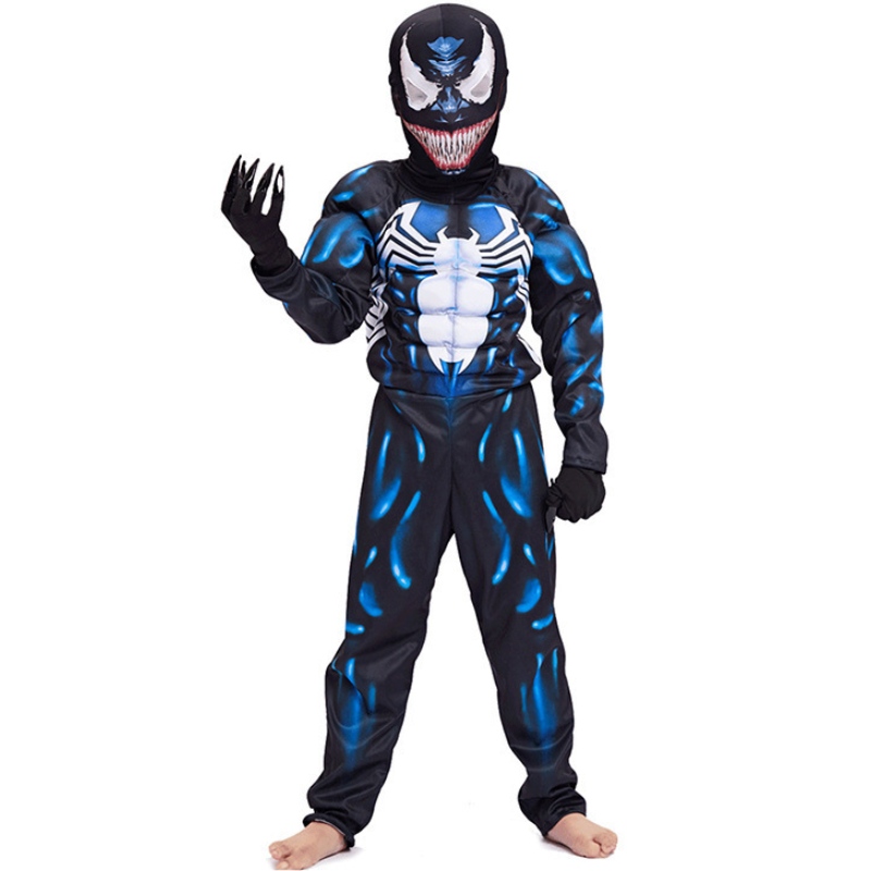 Costume muscolare velena cosplay supereroe costume da film per bambini costume di Halloween per bambini