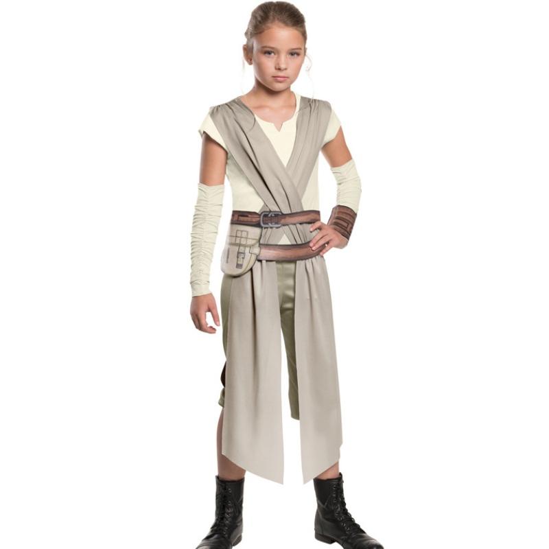 Star Rey War Cosplay Costume Kids Jedi Warrior Obi Wan Kenobi Black Soldiers Storm Storm THE Force Awakens Girls Fancy Dress