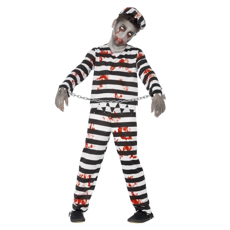 Costume da prigioniero zombi da ragazzo Bambini classici costumi di Halloween