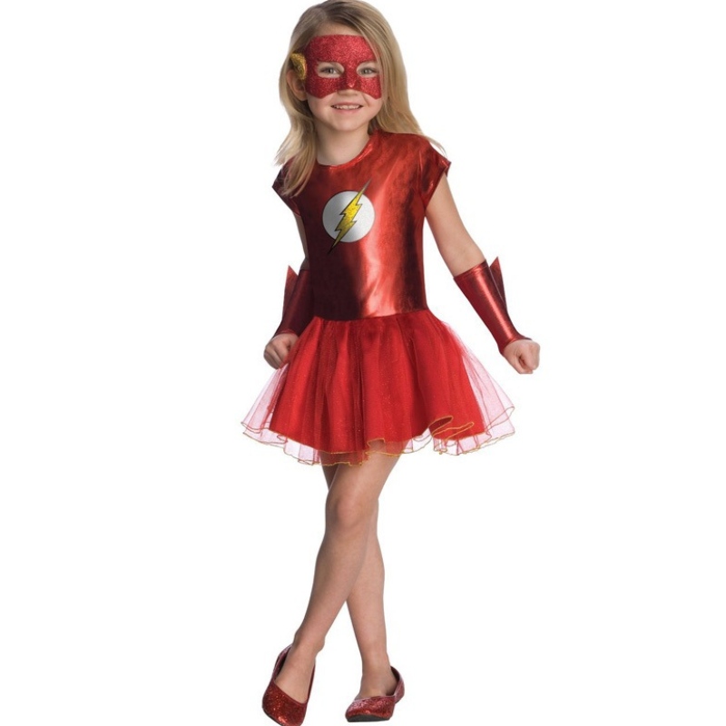 Bambino supereroe Flashman Halloween Costume Girls Principessa Diana Dredi-up Reput COS SET DREST