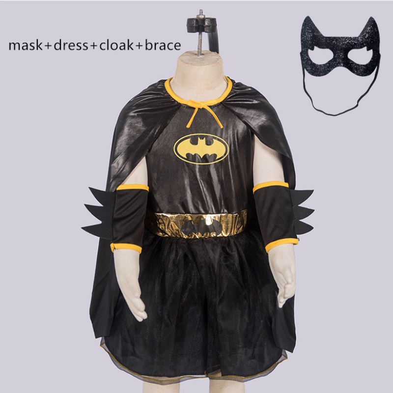 Halloween Classic Cloak TV&Movie Role Dress Dress Bat Girl Cosplay Costume