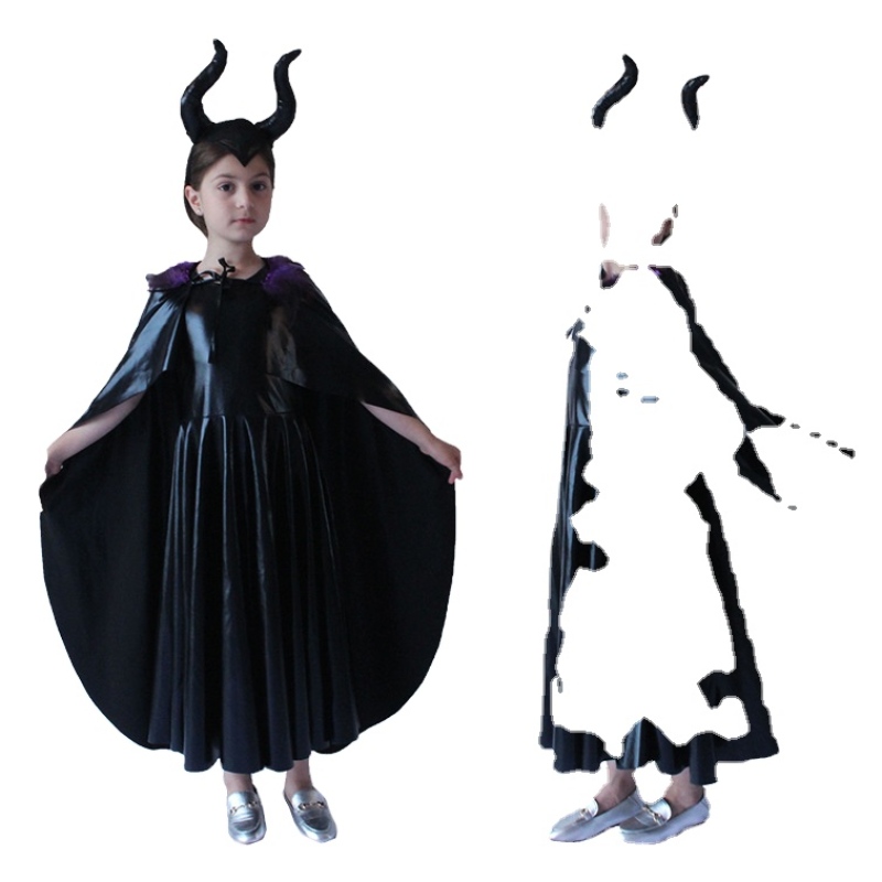 Costumi di Halloween Europa e bambini Stati Uniti Black Witch Sleeping Sputing Costumes