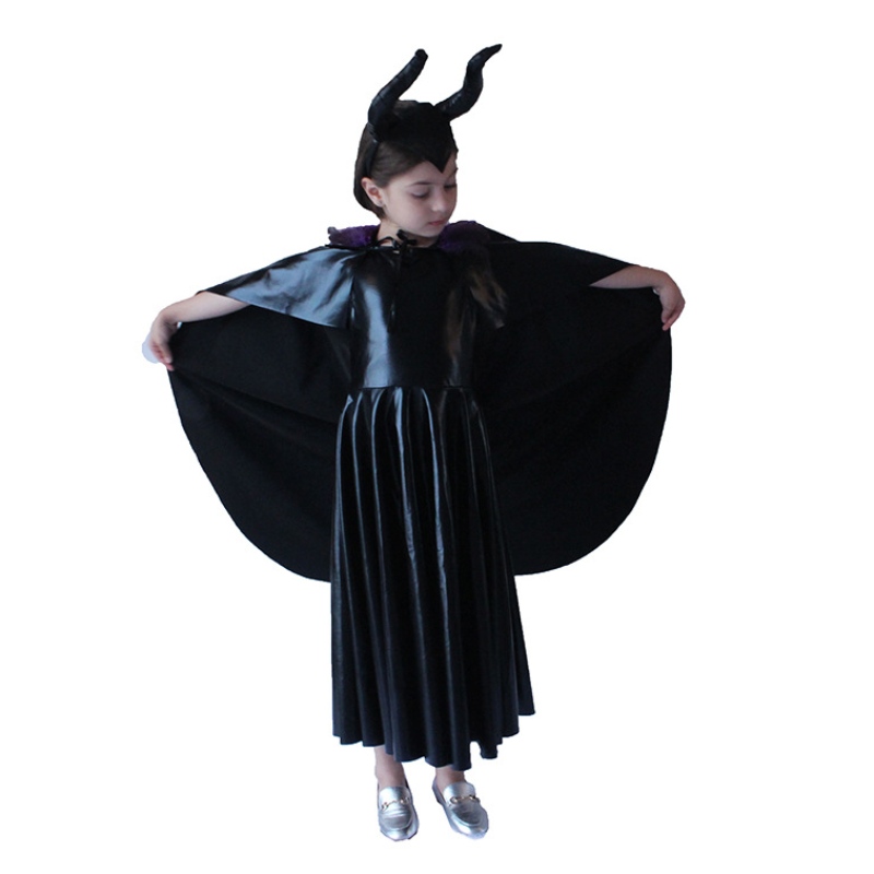 Costumi di Halloween Europa e bambini Stati Uniti Black Witch Sleeping Sputing Costumes