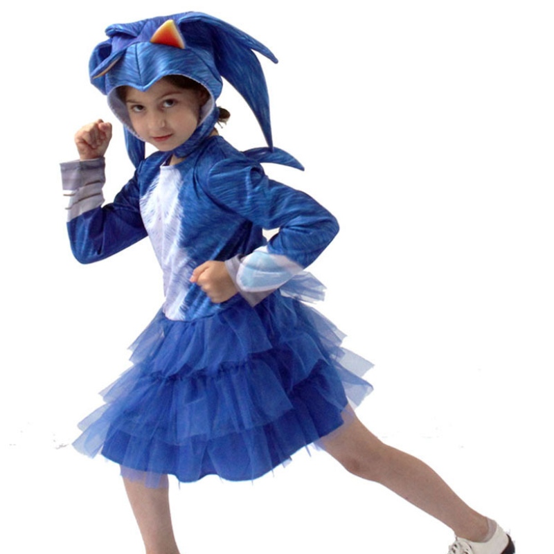 Days Day Sonic Hedgehog Girls COSPLAY ABBIGLIAMENTO E ASSEGGI