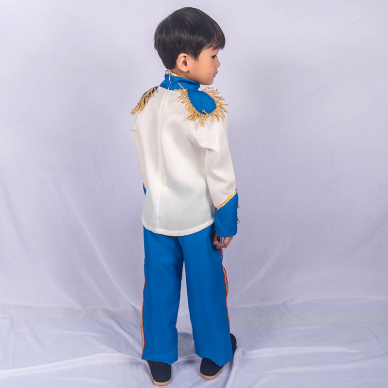 Halloween Christmas Cosplay Party Outfits Fancy Dress Up Kids Boys Medieval Prince Boy King Costume