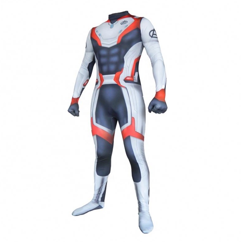 Ecoparty New Style Avenger 4 Endgame Quantum Realm Cool Superhero Cosplay Zentai Bodyuit Stuits per uomini adulti costumi