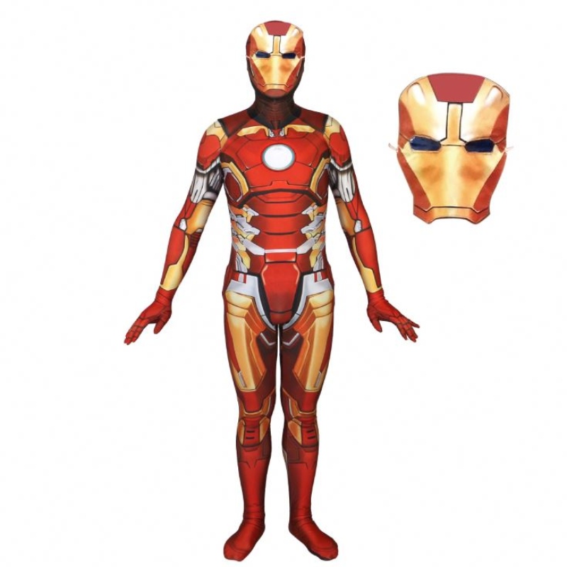 Super Hero Cosplay Iron Abits for Kids Halloween Carnival Birthday Party Performance Tasputsuit Cosplay Children \\'s Costumes