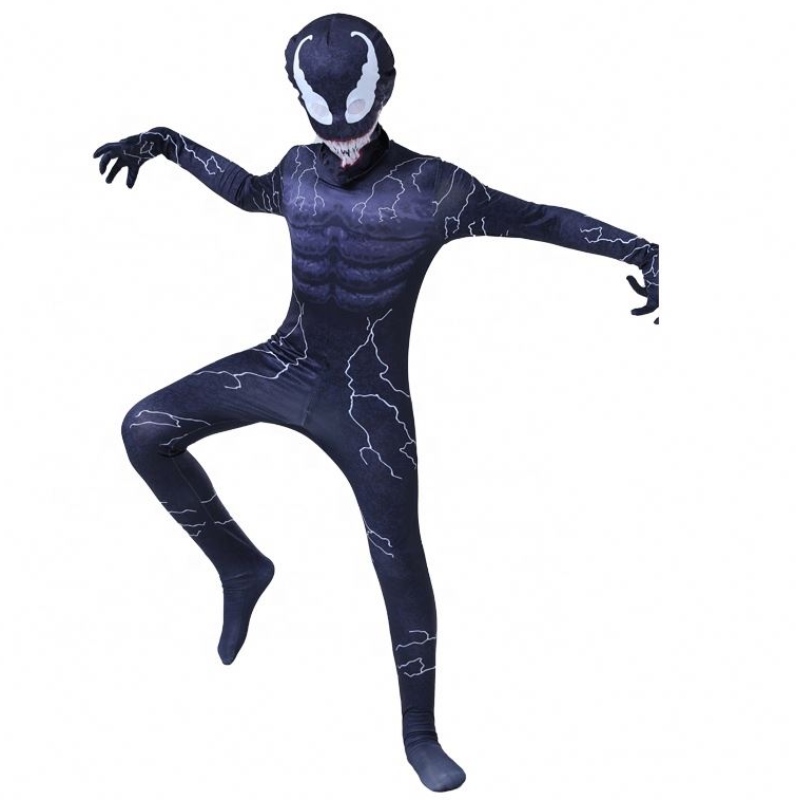 Il più recente Peter Eddie Fancy Muscle Bodysuit Boys Superhero Jumpuit Spiderman Halloween Venom Cosplay Costumi per bambini