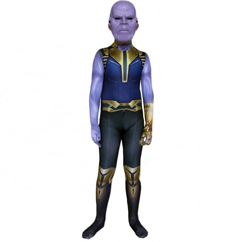 Fornitura di fabbrica Purple Skin Infinity War Halloween TV&Film Props for Kids Thanos Costume with Mask