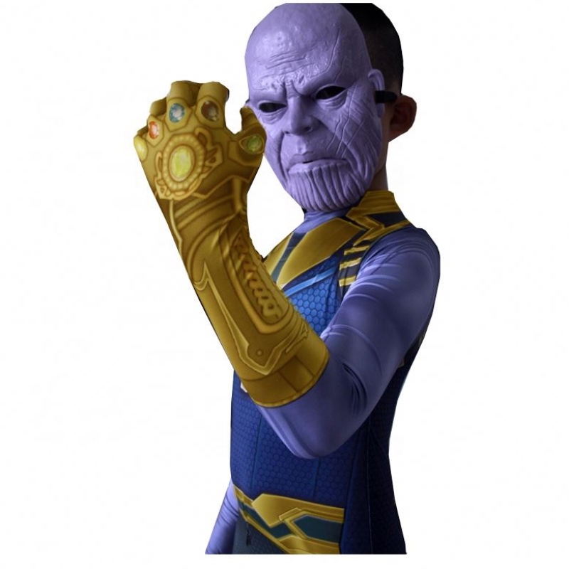 Fornitura di fabbrica Purple Skin Infinity War Halloween TV&Film Props for Kids Thanos Costume with Mask