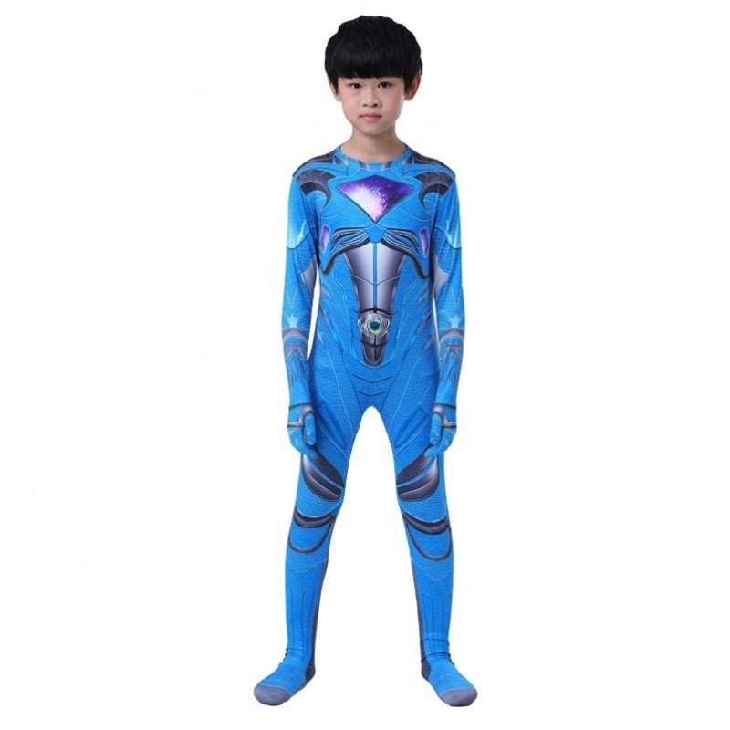 All'ingrosso a colori multipli Halloween Carnival Party Cosplay Five Beast Superhero Mystic Force Power Ranger Suit per bambini