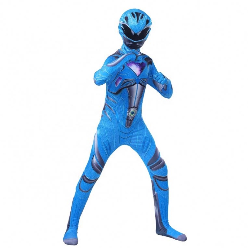 All'ingrosso a colori multipli Halloween Carnival Party Cosplay Five Beast Superhero Mystic Force Power Ranger Suit per bambini