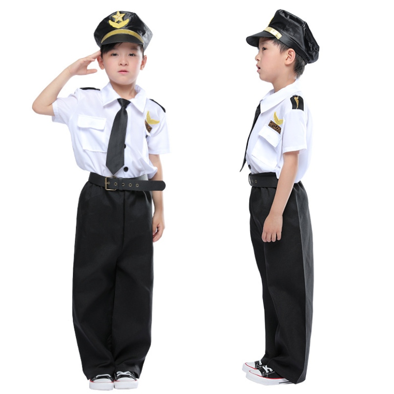 Vestiti per bambini deluxe pilota costume set Young Captain Role Play Suit