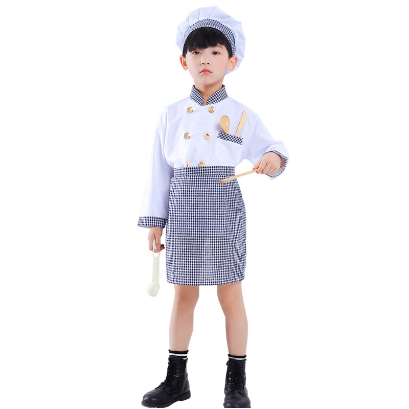 Ruolo chef costume da chef di Halloween Dresse in costume con accessori realistici