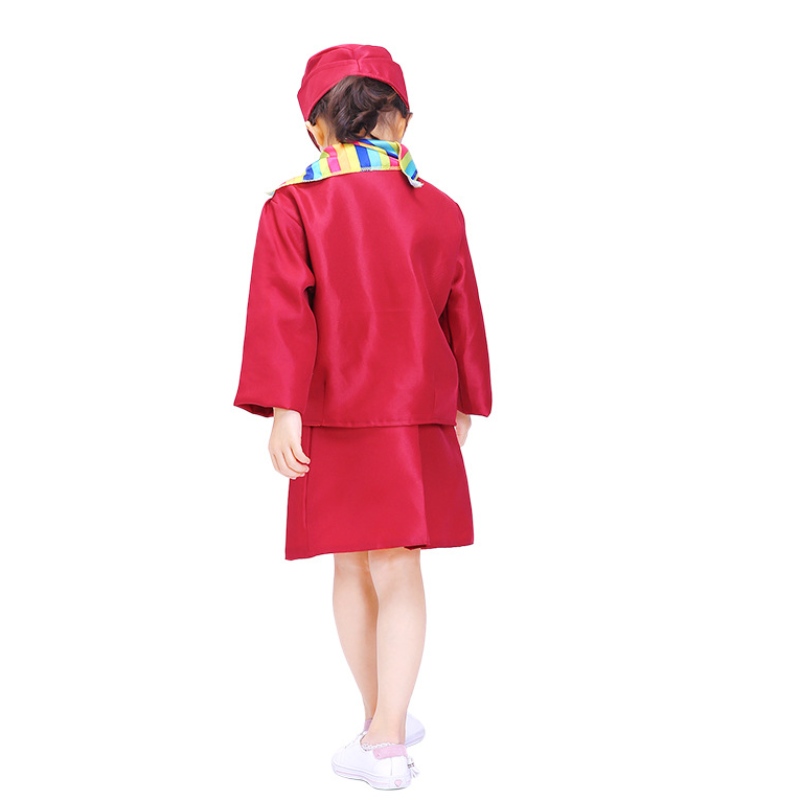 Ruolo dei bambini che gioca costumi costumi compagnia aerea hostess costume Dress up con accessori per bambini