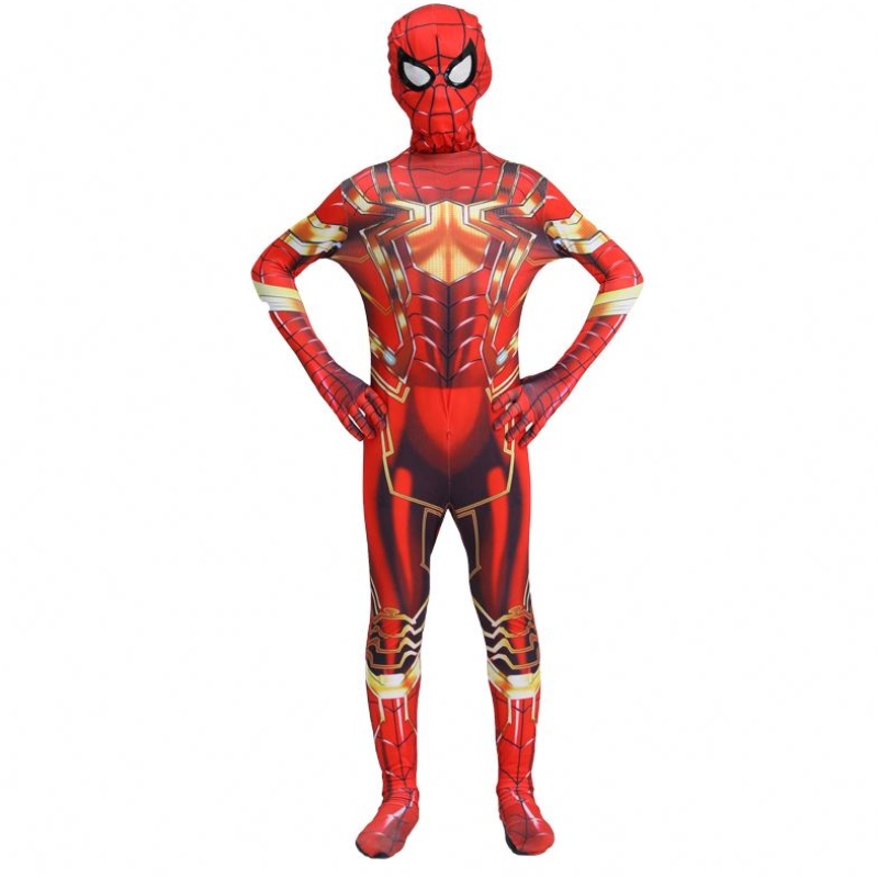 Hottest Halloween Party Kids&ADULTS TV&movie Superhero Jumpuit Cosplay Anime Spiderman Indoor&outdoor Costume with Mask