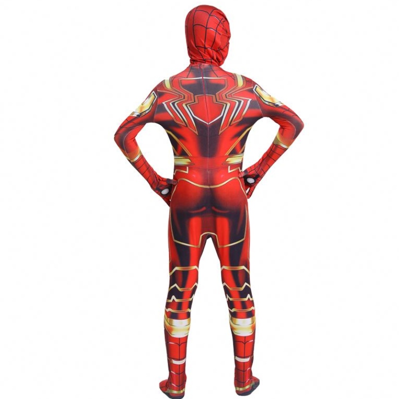 Hottest Halloween Party Kids&ADULTS TV&movie Superhero Jumpuit Cosplay Anime Spiderman Indoor&outdoor Costume with Mask