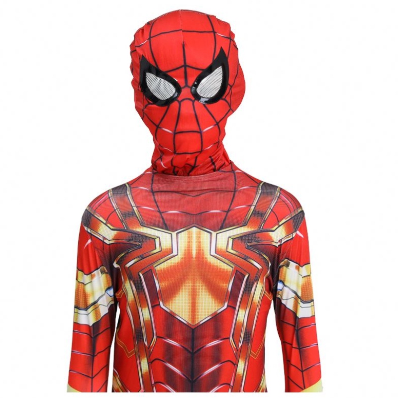 Hottest Halloween Party Kids&ADULTS TV&movie Superhero Jumpuit Cosplay Anime Spiderman Indoor&outdoor Costume with Mask