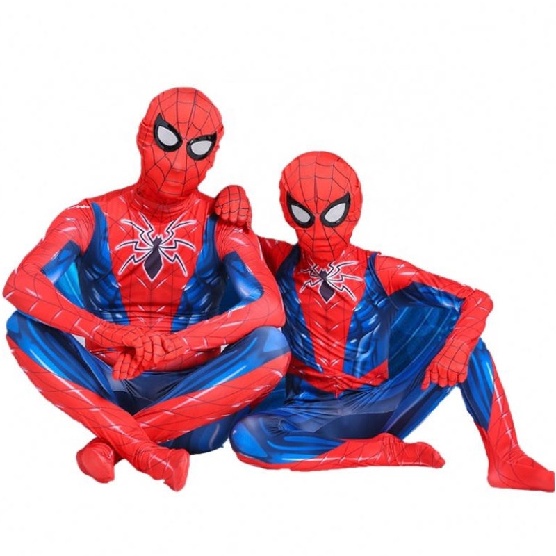 Timbra di poliestere con stampa 3D per bambini Halloween Party Cosplay Spiderman Costume con maschera