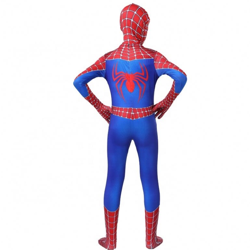 Zip Up Film Classic Anime Stupt Stuit for Halloween Carneval Amazing Spiderman Cosplay Costume per bambini con maschera