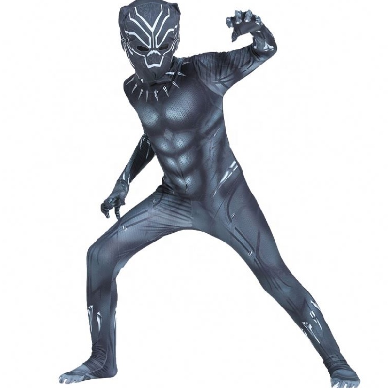 Hot Marvel Africa Halloween Wakanda Forever Zentai Suit for Kids&adults Fantastic Black Panther Four Costume