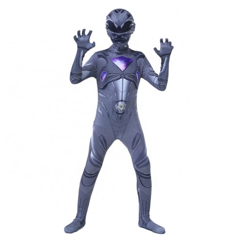 Colore multipli Cool Halloween Party Cartoon Superhero Cosplay Mystic Force Power Ranger Costume for Kids