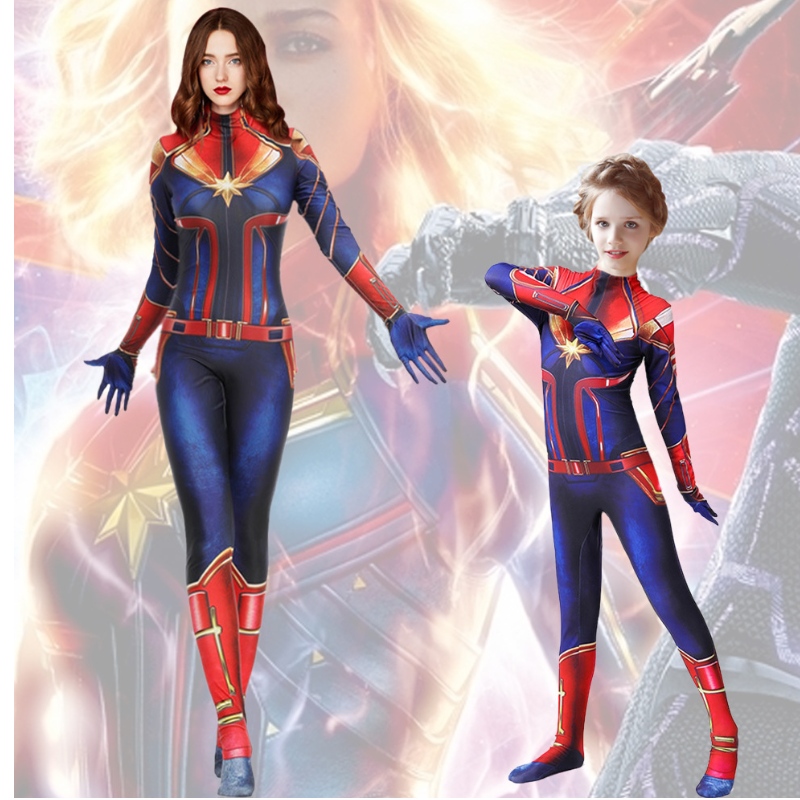 Il capitano delle donne Marvel Hero Suit Kids Show Show SaltSuit Stage Cosplay costumi