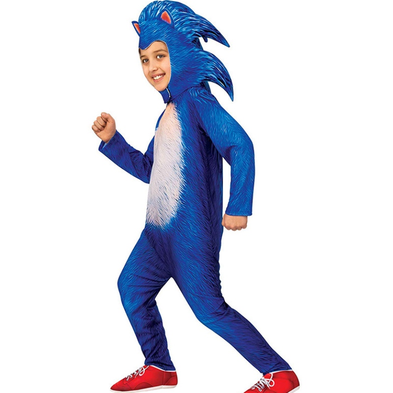 Halloween Party Game Cosplay Children Blue Sonic Sonic Cartoon Sonic The Hedgehog Costume